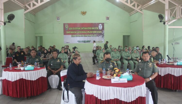 Peringati Hari Juang TNI AD Korem 045 Gaya Gelar Doa Bersama Dan