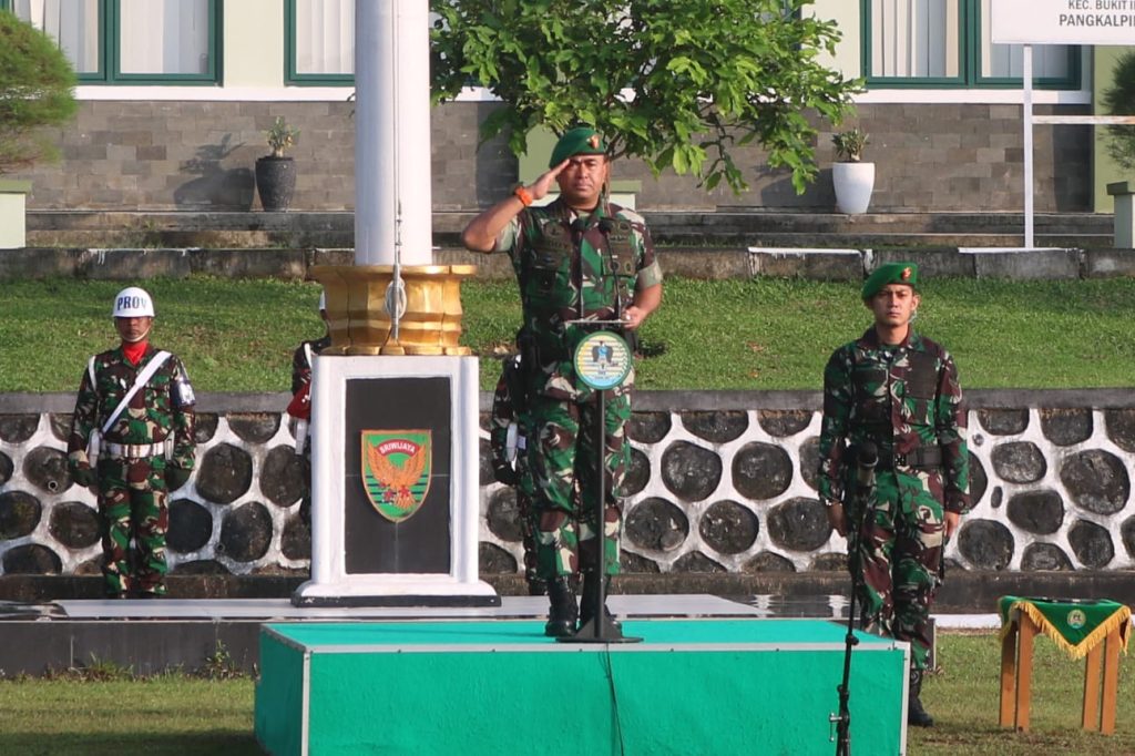 Korem 045 Gaya Gelar Upacara Hari Kebangkitan Nasional Ke 115 Tahun