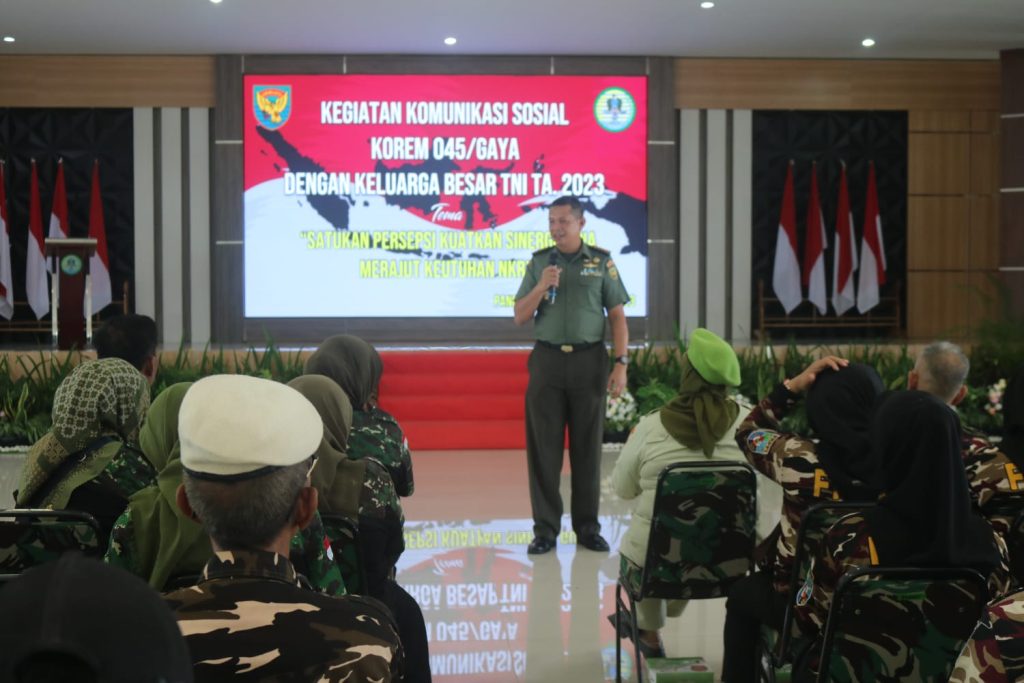 Korem Gaya Adakan Komsos Dengan Keluarga Besar Tni Terabasnews