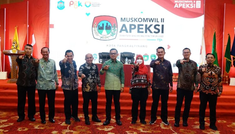 Wali Kota Pangkalpinang Terpilih Sebagai Ketua Komwil Ii Apeksi Se Sumbagsel Periode 2022 2025