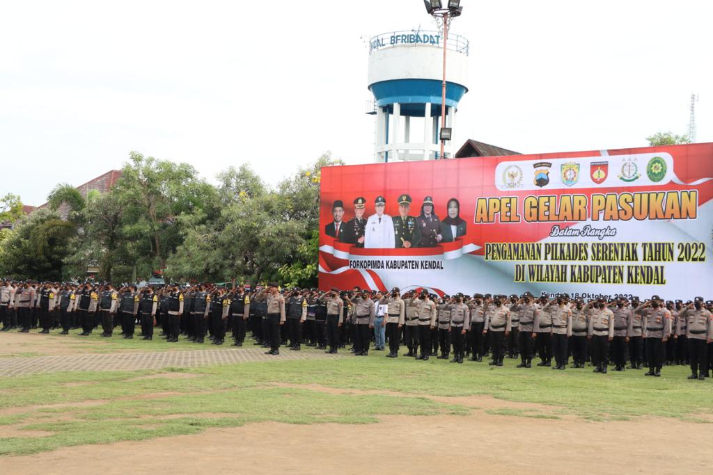 Apel Gelar Pasukan Pengamanan Pilkades Serentak Tahun 2022 Kabupaten ...