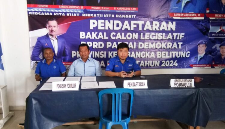 Pemilu 2024 Partai Demokrat Bangka Selatan Resmi Membuka Pendaftaran